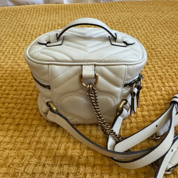 Gucci Cream Quilted GG Backpack - Picture 5 of 10